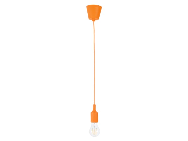 GLOBOSTAR® CABLITO 61554 Μοντέρνο Κρεμαστό Φωτιστικό Οροφής με Ντουί 1 x E27 AC 220-240V IP20 - Πορτοκαλί - Μ4 x Π4 x Υ110cm GLOBOSTAR® CABLITO 61554 Μοντέρνο Κρεμαστό Φωτιστικό Οροφής με Ντουί 1 x E27 AC 220-240V IP20 - Πορτοκαλί - Μ4 x Π4 x Υ110cm