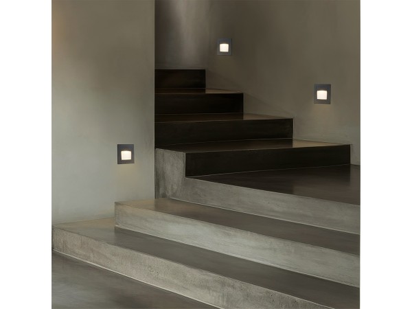 kelvo® STEPART KLV-101-0078 Χωνευτό Φωτιστικό Σκαλοπατιού / Διαδρόμου LED 3W 375lm 45° AC 220-240V Αδιάβροχο IP65 Θερμό Λευκό 2700K - Lumileds SMD Chip & TÜV SÜD Driver - Γκρι Ανθρακί Ματ - Μ8.5 x Π5 x Υ8.5cm / Q6.7 x 6.7cm - 5 Χρόνια Εγγύηση kelvo® STEPART KLV-101-0078 Χωνευτό Φωτιστικό Σκαλοπατιού / Διαδρόμου LED 3W 375lm 45° AC 220-240V Αδιάβροχο IP65 Θερμό Λευκό 2700K - Lumileds SMD Chip & TÜV SÜD Driver - Γκρι Ανθρακί Ματ - Μ8.5 x Π5 x Υ8.5cm / Q6.7 x 6.7cm - 5 Χρόνια Εγγύηση