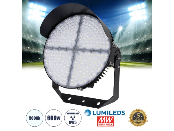 GloboStar® CYCLOP 90107 LED Προβολέας Γηπέδου 600W 96000LM 60° AC 100-277V IP65 - Ψυχρό Λευκό 5000K - MeanWell Driver & LumiLEDs Chip - 5 Years Warranty GloboStar® CYCLOP 90107 LED Προβολέας Γηπέδου 600W 96000LM 60° AC 100-277V IP65 - Ψυχρό Λευκό 5000K - MeanWell Driver & LumiLEDs Chip - 5 Years Warranty