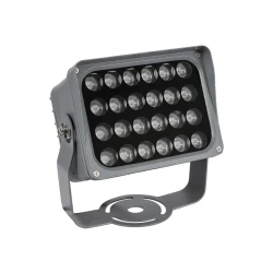 GLOBOSTAR® FLOODXENA 90131 Προβολέας Σποτ Wall Washer LED 24W 2040lm 10° AC 220-240V Αδιάβροχο IP65 Μπλε - Bridgelux SMD Chip - Γκρι Ανθρακί - Μ18 x Π13.5 x Υ18cm - 3 Χρόνια Εγγύηση