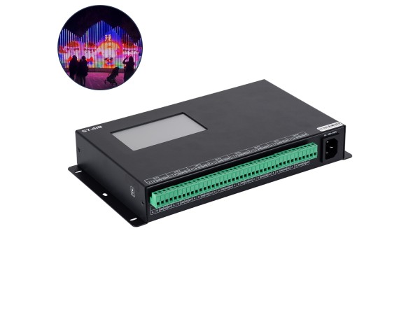 GloboStar® 90147 SEEKWAY SY-418 - Professional Master Controller - Full Colour LED Digital SPI Pixel Control System - Controller για Ψηφιακά Προϊόντα LED Digital Pixel TTL & DMX512 - Single Colour & RGB & RGBW - Synchronous & Asynchronous - 3 Χρόνια Εγγύη