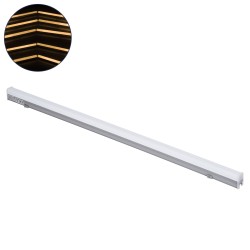 GLOBOSTAR® DIGIBAR 90213 Ψηφιακή Pixel Addressable Facade Μπάρα LED 12W 840lm 180° DC 24V Αδιάβροχο IP65 8 x Pixel Θερμό Λευκό 2700K Dimmable DMX512 SPI/TTL Protocol IC UCS512C0 - Bridgelux SMD Chip - Ασημί με Λευκό Γαλακτερό Κάλυμμα - Μ100 x Π3 x Υ4.5cm 