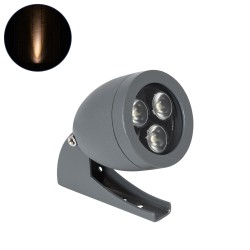 GLOBOSTAR® TREESPO 90464 Φωτιστικό Σποτ για Φυτά - Δέντρα LED 6W 630lm 15° DC 24V Αδιάβροχο IP67 Ultra Θερμό Λευκό 2200K Dimmable - Bridgelux SMD Chip - Γκρι Ανθρακί - Μ6.6 x Π9 x Υ12cm - 3 Χρόνια Εγγύηση