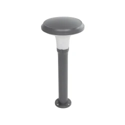 GLOBOSTAR® WHISPER 90548 Φωτιστικό Κολωνάκι Κήπου με Ντουί 1 x E27 AC 220-240V Αδιάβροχο IP65 - Γκρι Ανθρακί - Μ27 x Π27 x Υ79cm