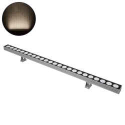 GLOBOSTAR® WASHERJAVIA 90556 Μπάρα Φωτισμού Wall Washer LED 48W 5520lm 5° DC 24V Αδιάβροχο IP67 Φυσικό Λευκό 4500K Dimmable - Bridgelux SMD Chip - Γκρι Ανθρακί - Μ100 x Π5.2 x Υ3.6cm - 3 Χρόνια Εγγύηση