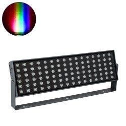 GLOBOSTAR® FLOODZANA 90561 Προβολέας Σποτ Wall Washer LED 200W 16000lm 30° DC 24V Αδιάβροχο IP65 Πολύχρωμο RGBW Dimmable DMX512 - Bridgelux SMD Chip - Γκρι Ανθρακί - Μ70 x Π29 x Υ10cm - 3 Χρόνια Εγγύηση