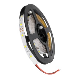 GLOBOSTAR® AVILA 90590 Ταινία LED 4.8W/m 300lm/m 120° DC 12V IP20 60 x SMD3528 Chip/m Ψυχρό Λευκό 6000K Dimmable - Sanan SMD Chip - Μ500 x Π0.7 x Υ0.2cm - Ρολό 5 Μέτρων - 2 Χρόνια Εγγύηση