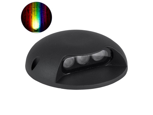 GLOBOSTAR® STEPLUNA 90618 Φωτιστικό Σκαλοπατιού / Διαδρόμου LED 6W 510lm 10° DC 24V Αδιάβροχο IP65 Πολύχρωμο RGB Dimmable DMX512 - Bridgelux SMD Chip - Μαύρο Ματ - Μ12 x Π12 x Υ3cm - 3 Χρόνια Εγγύηση GLOBOSTAR® STEPLUNA 90618 Φωτιστικό Σκαλοπατιού / Διαδρόμου LED 6W 510lm 10° DC 24V Αδιάβροχο IP65 Πολύχρωμο RGB Dimmable DMX512 - Bridgelux SMD Chip - Μαύρο Ματ - Μ12 x Π12 x Υ3cm - 3 Χρόνια Εγγύηση
