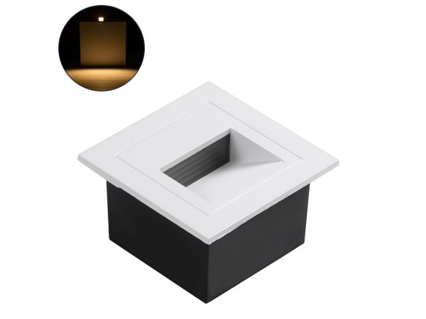 GLOBOSTAR® STEP-MINA 90626 Χωνευτό Αρχιτεκτονικό Φωτιστικό Διαδρόμου/Σκαλοπατιού LED 3W 330lm 30° DC 24V Αδιάβροχο IP65 Θερμό Λευκό 2700K Dimmable - Μαύρο & Λευκό - Μ8.3 x Π8.3 x Υ5cm / Μ6.6 x Π6.6cm - 3 Χρόνια Εγγύηση GLOBOSTAR® STEP-MINA 90626 Χωνευτό Αρχιτεκτονικό Φωτιστικό Διαδρόμου/Σκαλοπατιού LED 3W 330lm 30° DC 24V Αδιάβροχο IP65 Θερμό Λευκό 2700K Dimmable - Μαύρο & Λευκό - Μ8.3 x Π8.3 x Υ5cm / Μ6.6 x Π6.6cm - 3 Χρόνια Εγγύηση