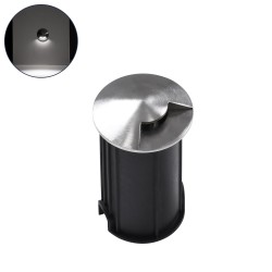 GLOBOSTAR® UNDERGROUNDRENA 90661 Χωνευτό Αρχιτεκτονικο Φωτιστικό Σποτ Δαπέδου LED 1W 115lm 30° DC 24V Αδιάβροχο IP68 Φυσικό Λευκό 4500K Dimmable - Bridgelux SMD Chip - Ανοξείδωτο Ατσάλι SS304 / Μ5 x Π5 x Υ9cm / Q4.2cm - 3 Χρόνια Εγγύηση