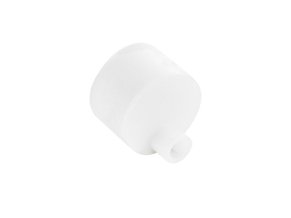 GLOBOSTAR® NEONIO-D 90779 Τάπα Σύνδεσης Τροφοδοσίας για Neon Flex LED Αδιάβροχο IP65 - Διάφανο - Μ2.3 x Π2.2 x Υ2.2cm