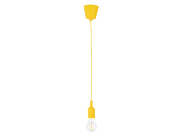 GLOBOSTAR® CABLITO 61555 Μοντέρνο Κρεμαστό Φωτιστικό Οροφής με Ντουί 1 x E27 AC 220-240V IP20 - Κίτρινο - Μ4 x Π4 x Υ110cm