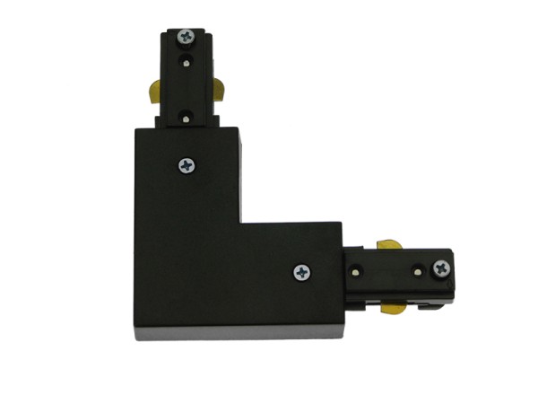 GloboStar S-40048 Διφασικός Connector 3 Καλωδίων Συνδεσμολογίας Ελ (L) για Μαύρη Ράγα Οροφής GloboStar S-40048 Διφασικός Connector 3 Καλωδίων Συνδεσμολογίας Ελ (L) για Μαύρη Ράγα Οροφής