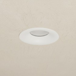 kelvo® LAMDA KLV-101-0045 Χωνευτό Φωτιστικό Downlight Σποτ Μπάνιου για Λάμπα MR16 με Ντουί GU10 AC 220-240V Αδιάβροχο IP65 - Λευκό Ματ - Μ8.5 x Π8.5 x Υ3.5cm / Q7.5cm