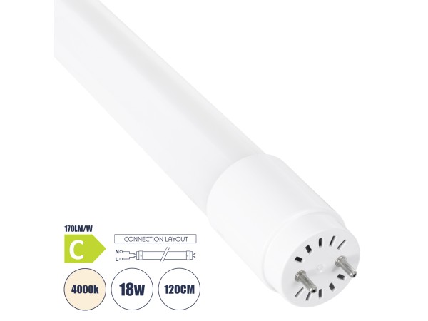 GLOBOSTAR® TUBOR 99113 Λάμπα T8 G13 Τύπου Φθορίου 120cm LED 18W 3060lm 300° AC 220-240V IP20 Φυσικό Λευκό 4500K - Lumileds SMD Chip - Λευκό Γαλακτερό - Μ120 x Π2.6 x Υ2.6cm - 3 Χρόνια Εγγύηση GLOBOSTAR® TUBOR 99113 Λάμπα T8 G13 Τύπου Φθορίου 120cm LED 18W 3060lm 300° AC 220-240V IP20 Φυσικό Λευκό 4500K - Lumileds SMD Chip - Λευκό Γαλακτερό - Μ120 x Π2.6 x Υ2.6cm - 3 Χρόνια Εγγύηση