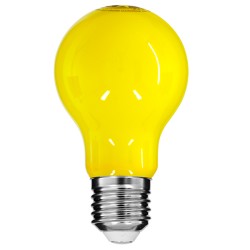 GLOBOSTAR® GLOBE 99241 Λάμπα E27 A60 LED 8W 700lm 360° AC 220-240V IP20 Κίτρινο Αντικουνουπική - Filament Chip - Μ6 x Π6 x Υ11cm - 3 Χρόνια Εγγύηση
