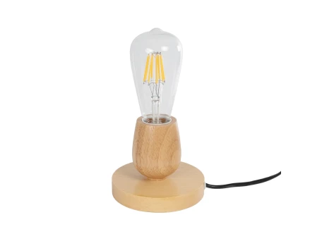 GLOBOSTAR® ROUND 99402 Μοντέρνο Επιτραπέζιο Φωτιστικό Πορτατίφ με Ντουί 1 x E27 AC 220-240V IP20 - Μπεζ - M12 x Π12 x Υ10cm