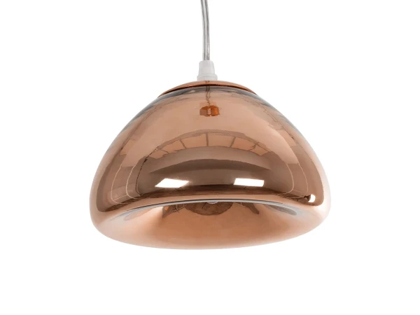 GLOBOSTAR® CRISTIN 999-0038 Μοντέρνο Κρεμαστό Φωτιστικό Οροφής με Ντουί 1 x G4 AC 220-240V IP20 - Χάλκινο - Μ18 x Π18 x Υ13cm
