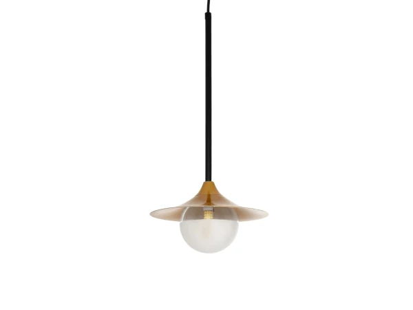 GLOBOSTAR® JOLIET 999-0042 Μοντέρνο Κρεμαστό Φωτιστικό Οροφής με Ντουί 1 x G9 AC 220-240V IP20 - Μαύρο & Χρυσό - Μ20 x Π20 x Y43cm