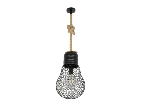 GLOBOSTAR® URBAN 999-0192 Vintage Κρεμαστό Φωτιστικό Οροφής με Ντουί 1 x E27 AC 220-240V IP20 - Μαύρο & Μπεζ - Μ28 x Π28 x Υ80cm GLOBOSTAR® URBAN 999-0192 Vintage Κρεμαστό Φωτιστικό Οροφής με Ντουί 1 x E27 AC 220-240V IP20 - Μαύρο & Μπεζ - Μ28 x Π28 x Υ80cm