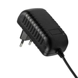 GLOBOSTAR® VOLTIX GLB-107-0002 Τροφοδοτικό/Μετασχηματιστής Class II SELV 24W 2A AC 220-240V σε DC 12V IP20 - Μαύρο Ματ - Μ8 x Π4.2 x Υ2.8cm - 3 Χρόνια Εγγύηση
