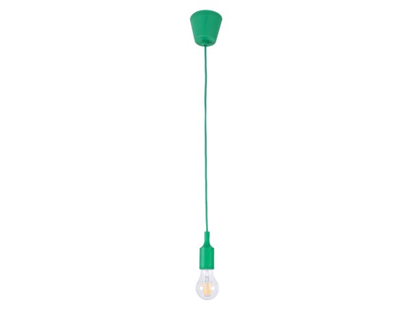 GLOBOSTAR® CABLITO 61556 Μοντέρνο Κρεμαστό Φωτιστικό Οροφής με Ντουί 1 x E27 AC 220-240V IP20 - Πράσινο - Μ4 x Π4 x Υ110cm
