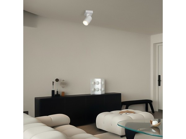kelvo® SPOTA KLV-101-0135 Κινούμενο Φωτιστικό Σποτ Οροφής για Λάμπα MR16 με Ντουί GU10 AC 220-240V IP20 - Λευκό Ματ - Μ7 x Π6 x Υ14cm kelvo® SPOTA KLV-101-0135 Κινούμενο Φωτιστικό Σποτ Οροφής για Λάμπα MR16 με Ντουί GU10 AC 220-240V IP20 - Λευκό Ματ - Μ7 x Π6 x Υ14cm