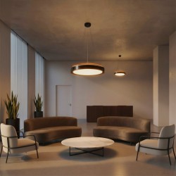 kelvo® BARCHETTA KLV-101-0265 Κρεμαστό Φωτιστικό Οροφής LED 72W 7200lm 120° AC 220-240V IP20 Ρυθμιζόμενο Λευκό CCT με Χειριστήριο από 2700K έως 6000K Dimmable - Lumileds SMD Chip - Μαύρο Ματ - Μ48 x Π48 x Υ8.2cm - 3 Χρόνια Εγγύηση