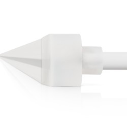 kelvo® NEONPRO KLV-101-0064 Γωνιακή Τάπα Σύνδεσης Τροφοδοσίας για Neon Flex LED Αδιάβροχο IP65 - Διάφανο - Μ1.4 x Π1.7 x Υ1.4cm
