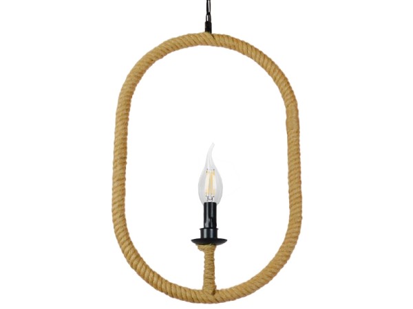 GLOBOSTAR® LINDELL 10001142 Vintage Κρεμαστό Φωτιστικό Οροφής με Ντουί 1 x E14 AC 220-240V IP20 - Μαύρο & Μπεζ - Μ35 x Π10 x Υ53cm