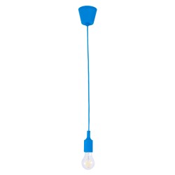 GLOBOSTAR® CABLITO 61558 Μοντέρνο Κρεμαστό Φωτιστικό Οροφής με Ντουί 1 x E27 AC 220-240V IP20 - Μπλε - Μ4 x Π4 x Υ110cm
