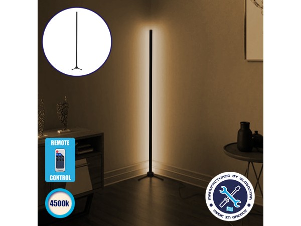 Μοντέρνο Minimal Επιδαπέδιο Μαύρο Φωτιστικό 150cm LED 24 Watt με Ασύρματο Χειριστήριο RF & Dimmer Φυσικό Λευκό 4500k GloboStar ALIEN Design GLOBO-150-2 Μοντέρνο Minimal Επιδαπέδιο Μαύρο Φωτιστικό 150cm LED 24 Watt με Ασύρματο Χειριστήριο RF & Dimmer Φυσικό Λευκό 4500k GloboStar ALIEN Design GLOBO-150-2