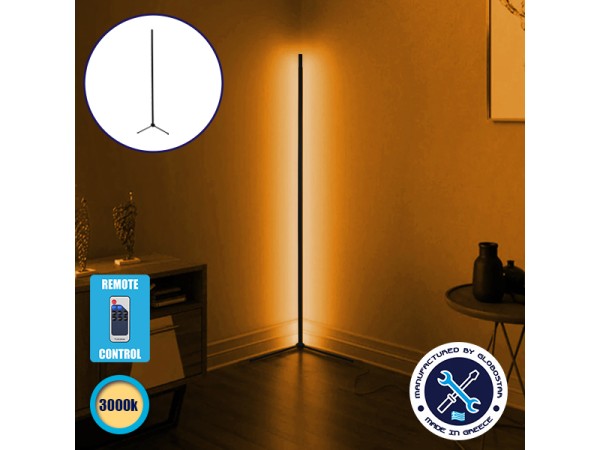 Μοντέρνο Minimal Επιδαπέδιο Μαύρο Φωτιστικό 150cm LED 24 Watt με Ασύρματο Χειριστήριο RF & Dimmer Θερμό Λευκό 3000k GloboStar ALIEN Design GLOBO-150-3 Μοντέρνο Minimal Επιδαπέδιο Μαύρο Φωτιστικό 150cm LED 24 Watt με Ασύρματο Χειριστήριο RF & Dimmer Θερμό Λευκό 3000k GloboStar ALIEN Design GLOBO-150-3