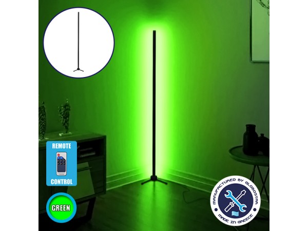 Μοντέρνο Minimal Επιδαπέδιο Μαύρο Φωτιστικό 150cm LED 24 Watt με Ασύρματο Χειριστήριο RF & Dimmer Πράσινο GloboStar ALIEN Design GLOBO-150-5 Μοντέρνο Minimal Επιδαπέδιο Μαύρο Φωτιστικό 150cm LED 24 Watt με Ασύρματο Χειριστήριο RF & Dimmer Πράσινο GloboStar ALIEN Design GLOBO-150-5