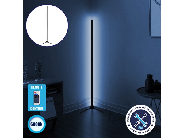 Μοντέρνο Minimal Επιδαπέδιο Μαύρο Φωτιστικό 200cm LED 32 Watt με Ασύρματο Χειριστήριο RF & Dimmer Ψυχρό Λευκό 6000k GloboStar ALIEN Design GLOBO-200-1 Μοντέρνο Minimal Επιδαπέδιο Μαύρο Φωτιστικό 200cm LED 32 Watt με Ασύρματο Χειριστήριο RF & Dimmer Ψυχρό Λευκό 6000k GloboStar ALIEN Design GLOBO-200-1