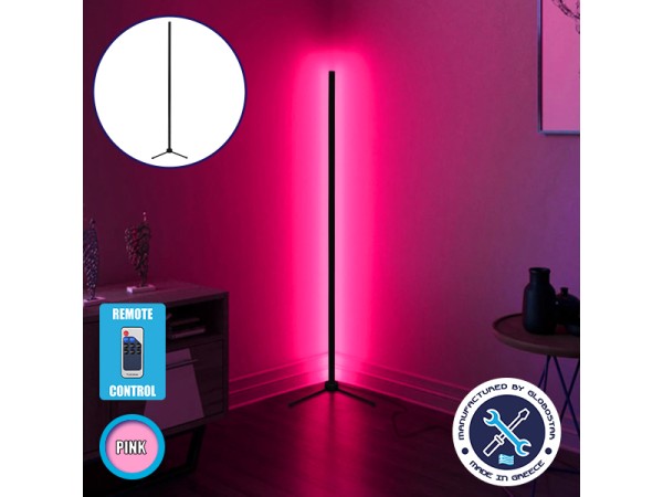 Μοντέρνο Minimal Επιδαπέδιο Μαύρο Φωτιστικό 200cm LED 32 Watt με Ασύρματο Χειριστήριο RF & Dimmer Ροζ GloboStar ALIEN Design GLOBO-200-7 Μοντέρνο Minimal Επιδαπέδιο Μαύρο Φωτιστικό 200cm LED 32 Watt με Ασύρματο Χειριστήριο RF & Dimmer Ροζ GloboStar ALIEN Design GLOBO-200-7