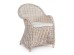 Πολυθρόνα Martin Εξωτερικού Χώρου Λευκή Rattan 60x67x89εκ. - Μπεζ