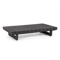 Τραπέζι Μέσης Infinity Μεταλλικό Ανθρακί 126x73,5x24 εκ. - Γκρι