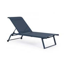 Ξαπλώστρα Taylor Μεταλλική Μπλε 70x182x91,5εκ. - Μπλε