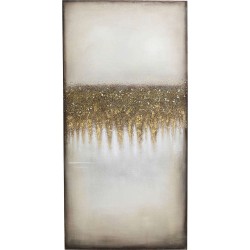 Πίνακας Σε Καμβά Abstract Fields Καφέ-Μπεζ  100x3.7x200εκ