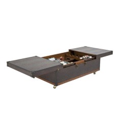 Τραπεζάκι Μέσης-Μπαρ Colonial 120x75x37εκ - Καφέ