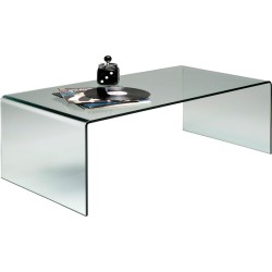 Τραπεζάκι μέσης Clear Club Γυαλί  120x60x40εκ - Διάφανο