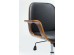 Καρέκλα γραφείου Patron Walnut Καφέ 66,5x56x101 εκ - Μαύρο