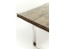 Τραπέζι Rustico Καφέ  200x90x76εκ - Ασημί