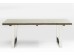 Τραπέζι Rustico Καφέ  200x90x76εκ - Ασημί