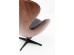 Περιστρεφόμενη Καρέκλα Lounge Black Walnut 43x63.5x114εκ - Μαύρο Περιστρεφόμενη Καρέκλα Lounge Black Walnut 43x63.5x114εκ - Μαύρο