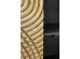 Ντουλάπι Circulo Μαύρο-Χρυσό 120x40x150εκ - Μαύρο