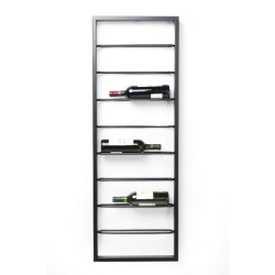 Κάβα Τοίχου Bistro Μαύρη 42x6x120εκ - Μαύρο