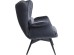Πολυθρόνα Tudor Velvet Μαύρη 78x80x100εκ - Μαύρο