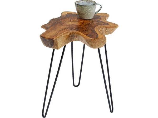 Βοηθητικό Τραπεζάκι Aspen Καφέ 50x50x50 εκ. - Μαύρο
